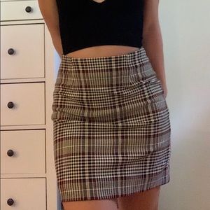 Plaid size 0 mini skirt from H&M